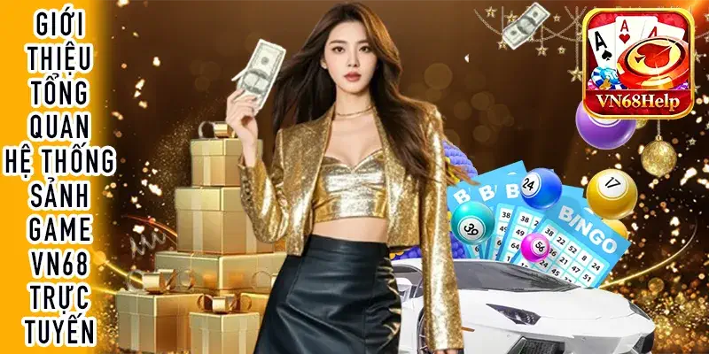 Hình ảnh hiển thị không gian sảnh game VN68 trên máy tính