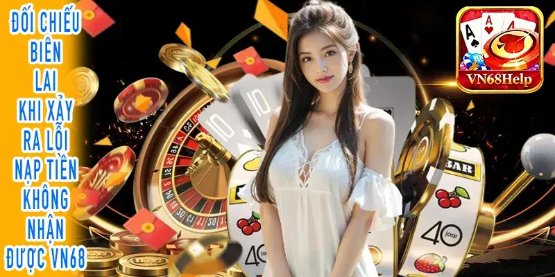 nạp tiền không nhận được VN68 đối chiếu biên lai giao dịch