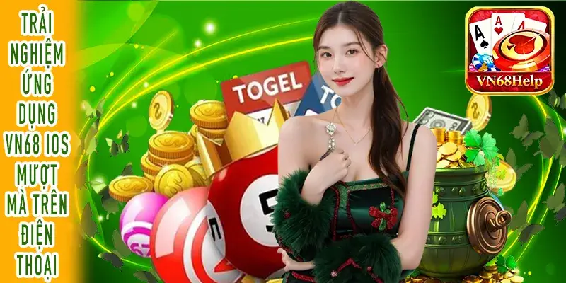 Giao diện ứng dụng VN68 iOS hoạt động tốt trên iPhone