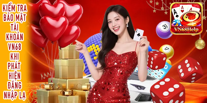 Bảo mật tài khoản VN68 kiểm tra đăng nhập lạ nhanh chóng
